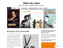 Tablet Screenshot of brianjayjones.com
